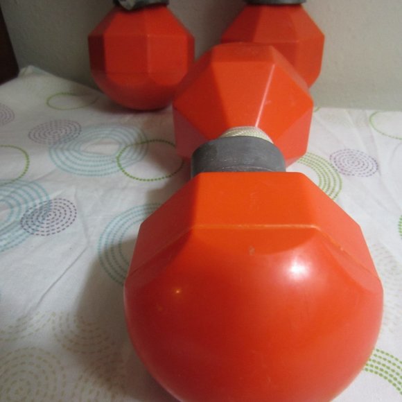 3-ORANGE FISHING DUMBBELL BOUY MARKERS - Picture 4 of 7